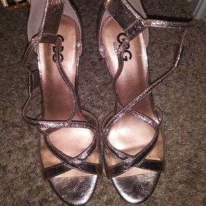 G2G Rose Gold heels